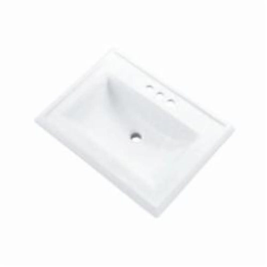 Logan Square™ Top Mount Lavatory Sink, ADA, 25-3/8 x 18-1/8 x 7-3/8 in, Vitreous China, White