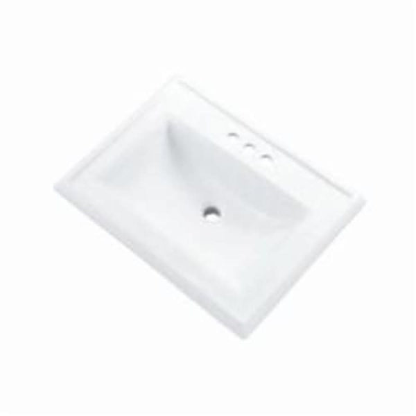 Logan Square™ Top Mount Lavatory Sink, ADA, 25-3/8 x 18-1/8 x 7-3/8 in, Vitreous China, White