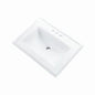 Logan Square™ Top Mount Lavatory Sink, ADA, 25-3/8 x 18-1/8 x 7-3/8 in, Vitreous China, White