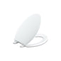 Lustra™ Toilet Seat, Elongated Bowl, Closed Front, With Cover, Plastic, White