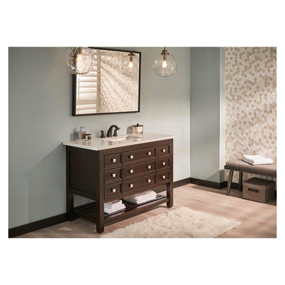 Vaughn® Widespread Lavatory Faucet, ADA, 2 Handle, 3-Hole, 1.2 gpm, Satin Black