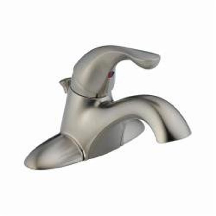 Classic Centerset Lavatory Faucet, ADA, 1 Handle, 3-Hole, 1.2 gpm, Stainless
