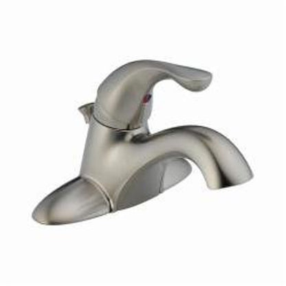 Classic Centerset Lavatory Faucet, ADA, 1 Handle, 3-Hole, 1.2 gpm, Stainless