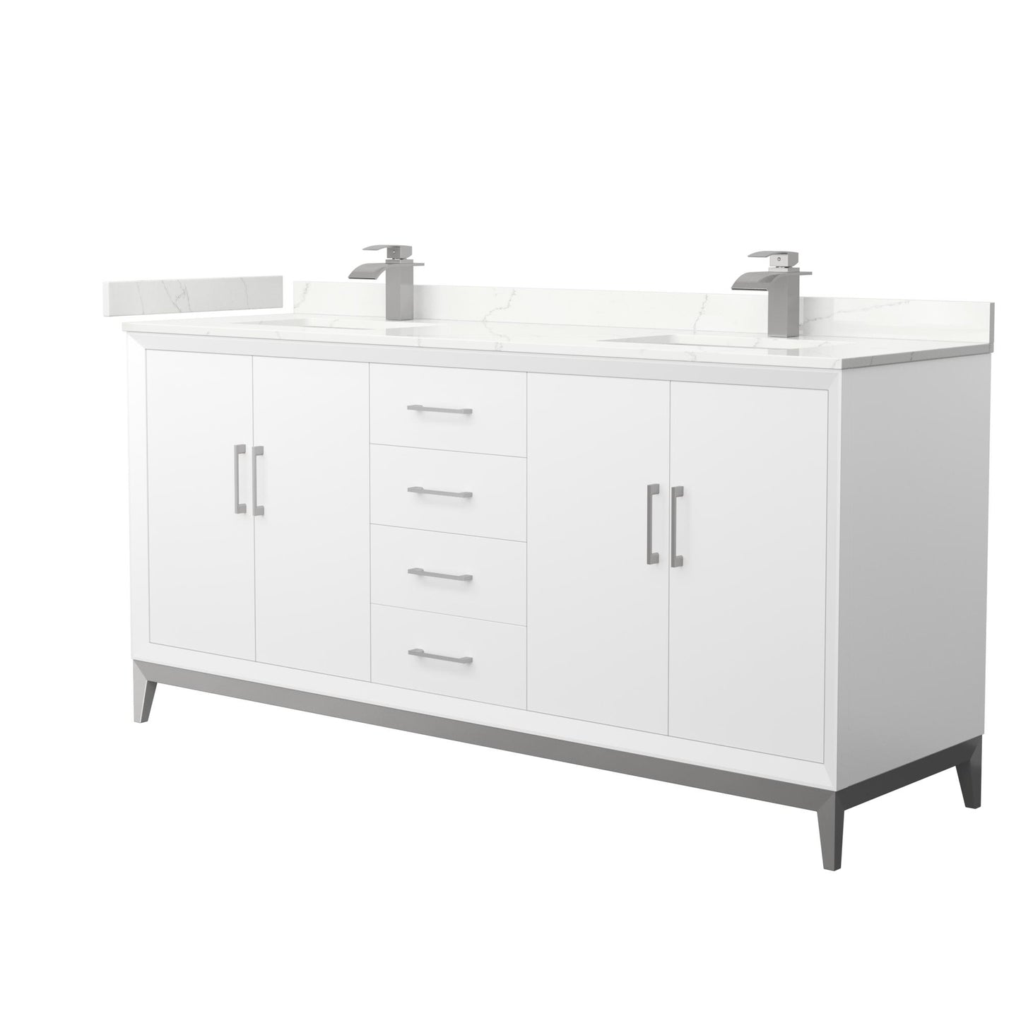 Amici Double Bathroom Vanity - 72W x 35.25H x 22D