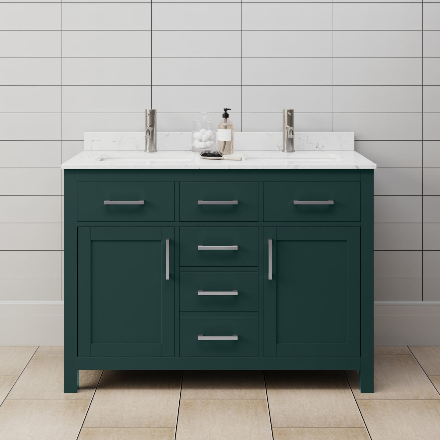 Beckett Double Bathroom Vanity - 48W x 35H x 22D