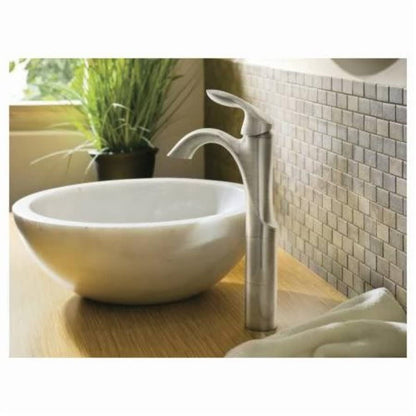 Eva™ Single Hole or Centerset Lavatory Faucet, ADA, 1 Handle, 1 or 3-Hole, 1.2 gpm, Brushed Nickel