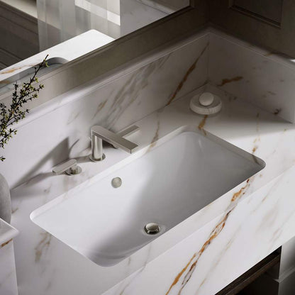 Iron Plains 30" Cast Iron Drop-In or Undermount Bathroom Sink with Overflow