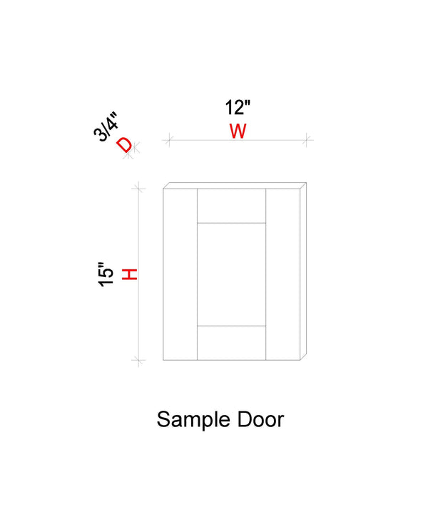 Sample Door - 12"W x 15"H