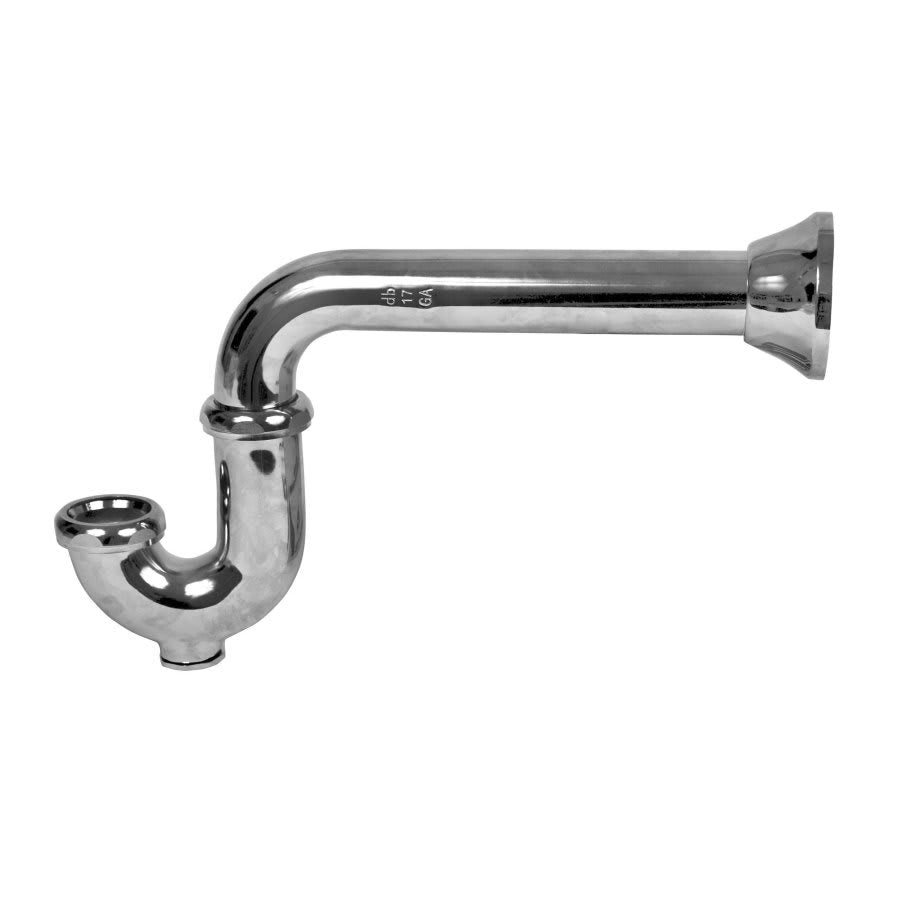 Tubular P-Trap, 1-1/2 in, 17 ga, Polished Chrome