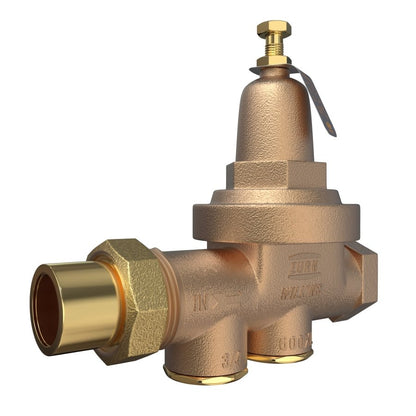 Pressure Reducing Valve, 3/4 in, Union FNPT x FNPT, Bronze