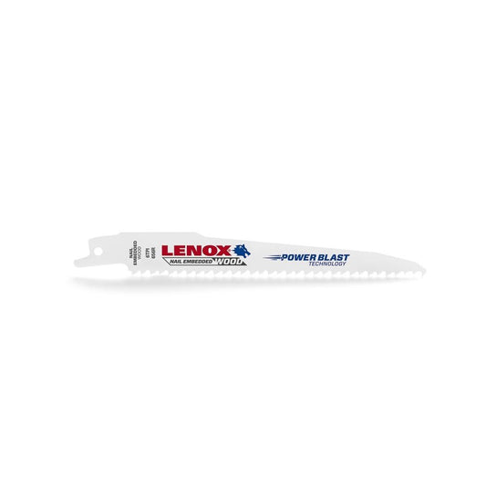 LUMBERWOLF™ General Purpose Reciprocating Saw Blade, 6 in L, 6 tpi, 0.035 in THK, 5-Pack