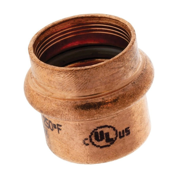 Cap, 7/8 in, Press, Copper