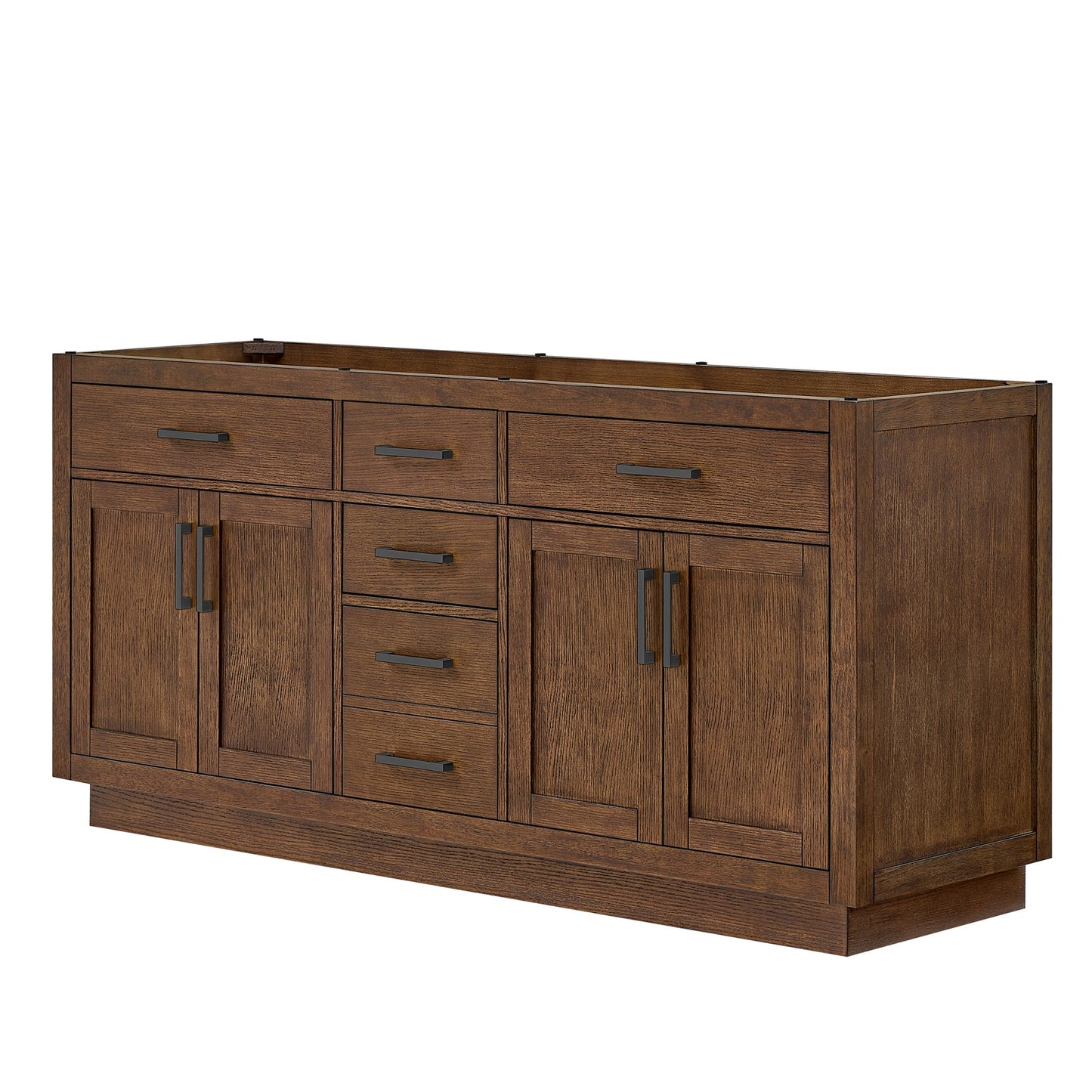 Beckett Double Bathroom Vanity with Toe Kick - 71W x 34.25H x 21.5D