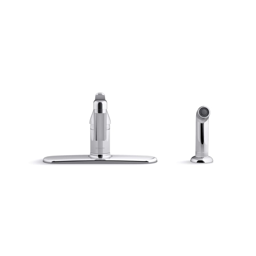 Jolt 1.5 GPM Single Hole Kitchen Faucet - Includes Side Spray Escutcheon