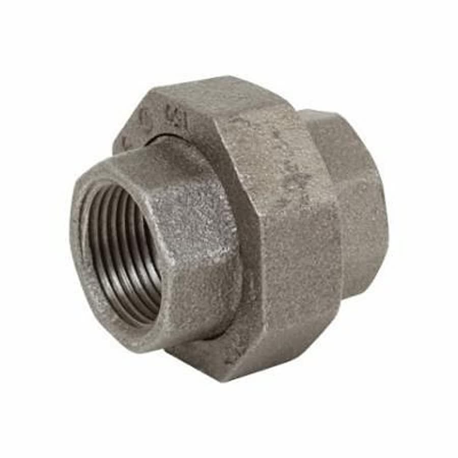 Union, 2-1/2 in, FNPT, 150 lb, Malleable Iron, Black