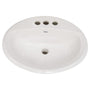 Aqualyn 20-3/8" Drop In Porcelain Bathroom Sink