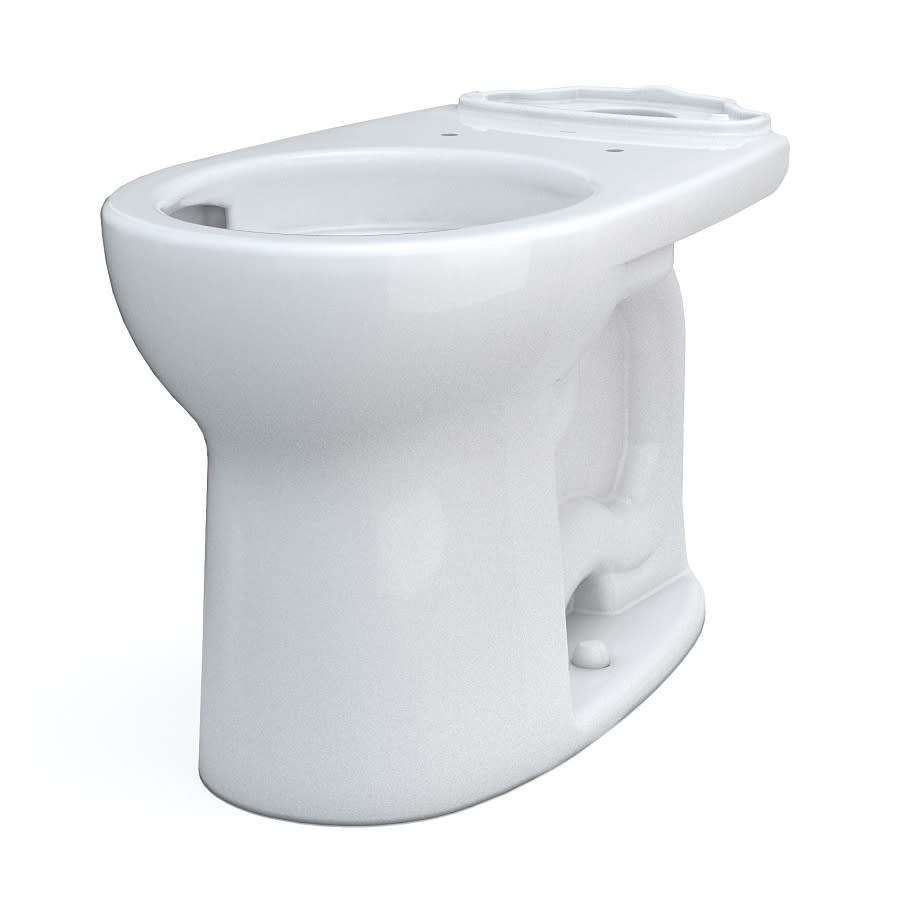 Drake® Toilet Bowl, Floor Mount, 12 in Rough, ADA, Round, White