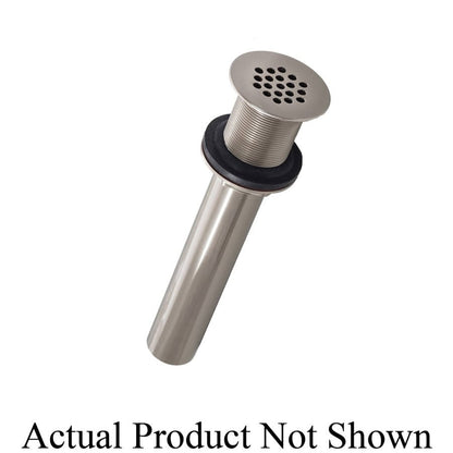 Two-Piece Plug Without Overflow Holes, Brushed Nickel