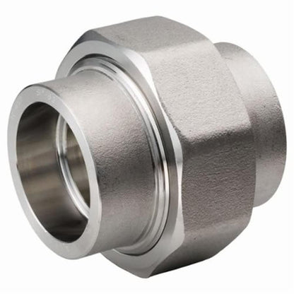 Union, 1 in, Socket Weld, 304/304L Stainless Steel, 3000 lb