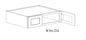Wall Refrigerator Cabinet - 36"W x 21"H x 24"D
