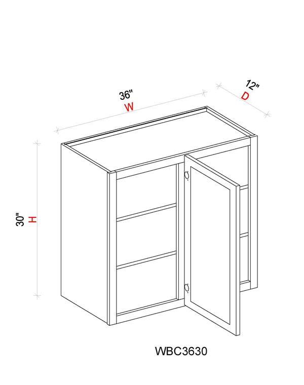 Wall Blind Corner Cabinet - 36"W x 30"H x 12"D