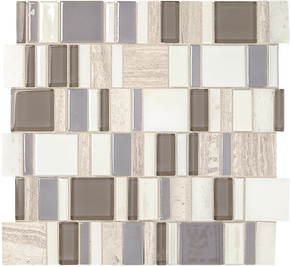 Midpark Mosaics Rainstorm Rectangle 3X3 Matte