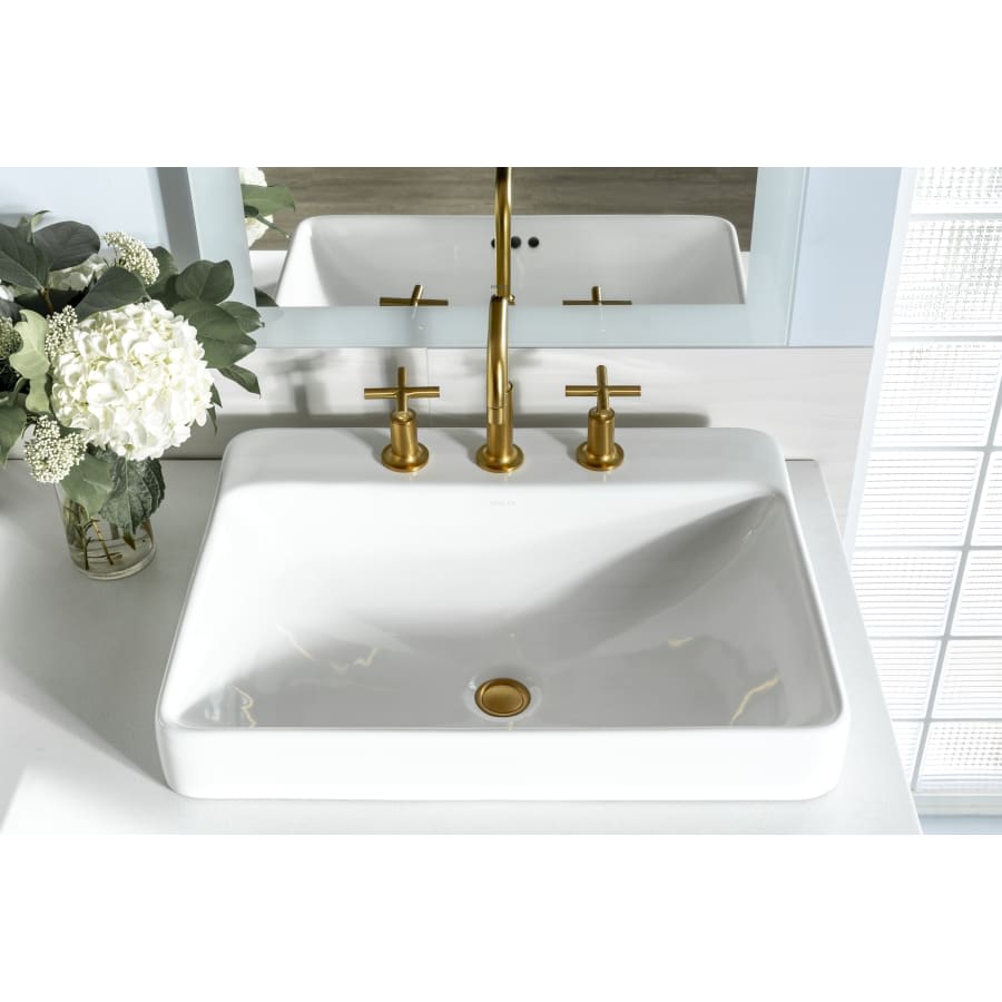 Purist 1.2 GPM Widespread Bathroom Faucet with Pop-Up Drain Assembly