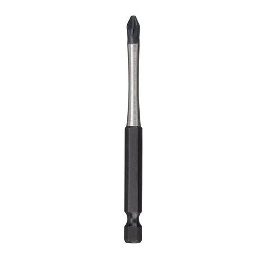 SHOCKWAVE™ Impact Power Bit, #2 Phillips® Point, 3-1/2 in OAL, 1/4 in, Alloy Steel