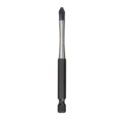 SHOCKWAVE™ Impact Power Bit, #2 Phillips® Point, 3-1/2 in OAL, 1/4 in, Alloy Steel
