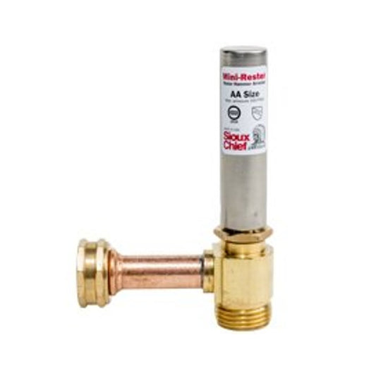 MiniRester™ Water Hammer Arrestor, 3/4 in, Female Hose Thread Swivel, Bronze