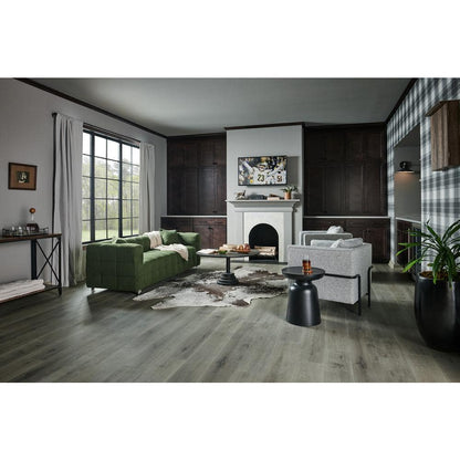 Outlast+ Montage Grey Oak 12 mm T x 7.4 in. W Waterproof Laminate Wood Flooring (19.6 sqft/case)