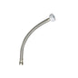 Flexible Water Supply, 3/8 x 7/8 in, Comp x Ballcock, 12 in L, Stainless Steel