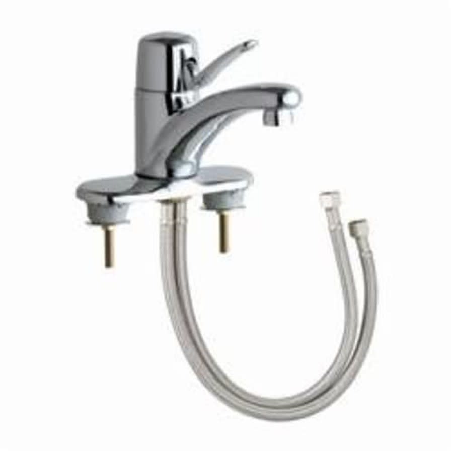 Centerset Lavatory Faucet, ADA, 1 Handle, 3-Hole, 0.5 gpm, Polished Chrome