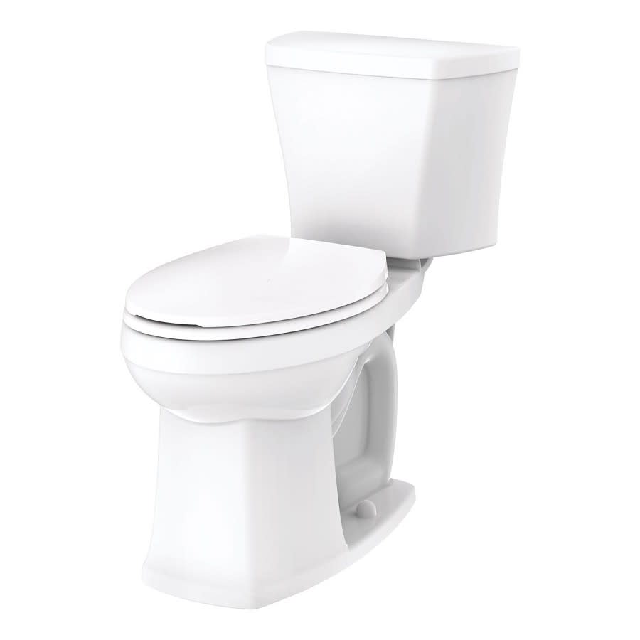 Avalanche® Toilet Bowl, Floor Mount, 12 in Rough, ADA, Elongated, White