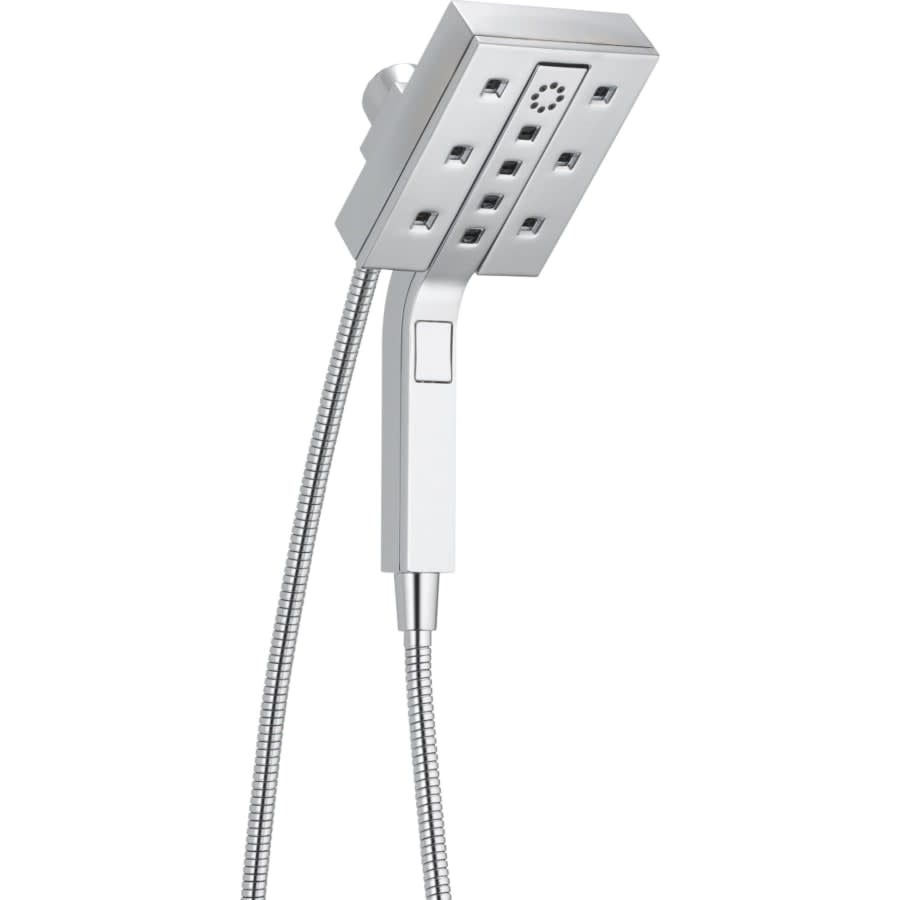 Universal Showering Rectangular 2.5 GPM Multi Function 2-in-1 In2ition Shower Head and Hand Shower with H2Okinetic and MagnaTite Technology