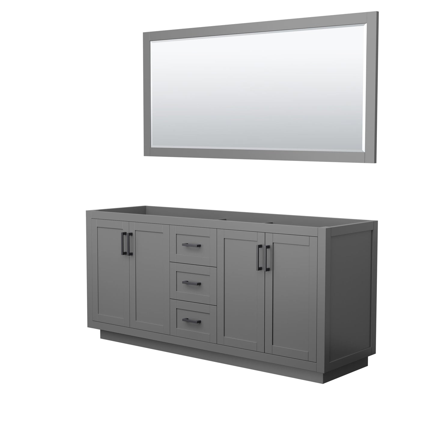Miranda Double Bathroom Vanity - 71W x 33H x 21.75D