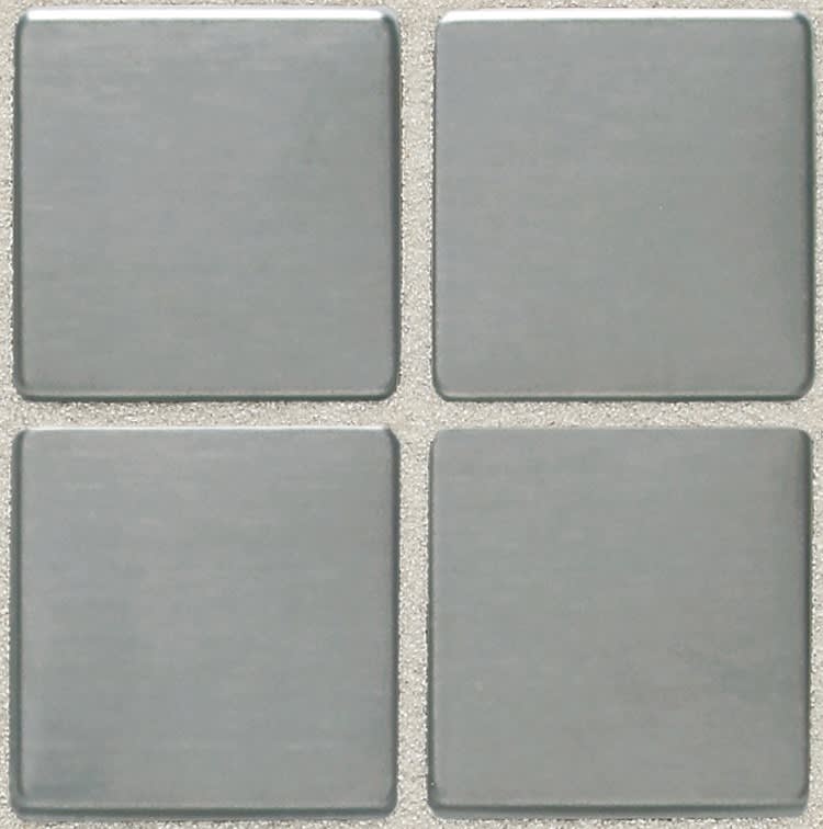 Metallica Brushed Stainless Steel Hexagon 1X1 Satin