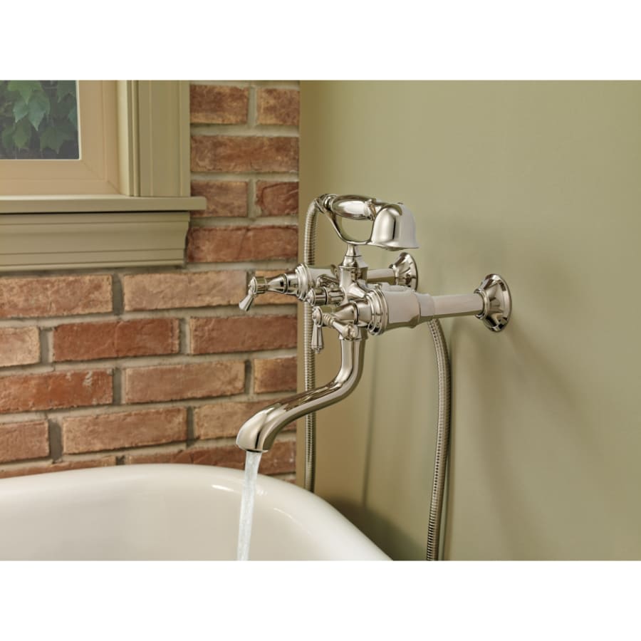 Wall, Deck or Floor Mount Two Handle Tub Filler Body Assembly  - Less Riser/Unions, Trim Kit and Handles