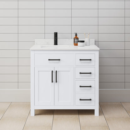 Beckett Single Bathroom Vanity - 36W x 35H x 22D