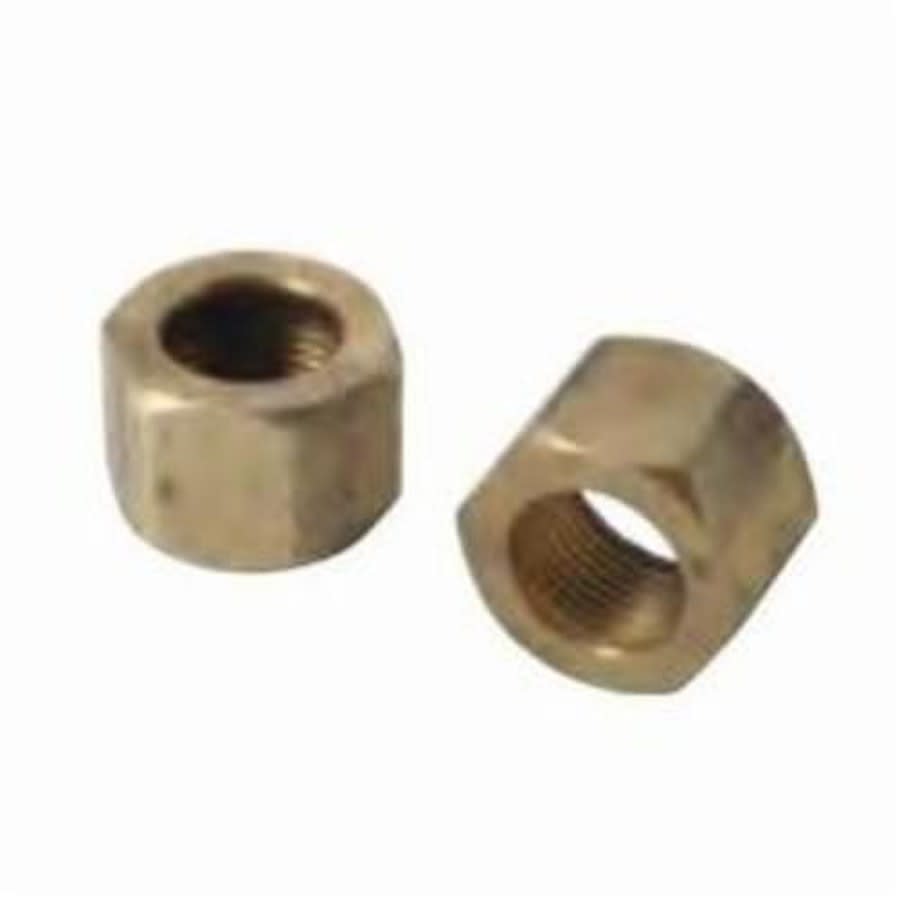 Nut, 1/2 in, Comp, Brass, Rough Brass, Domestic