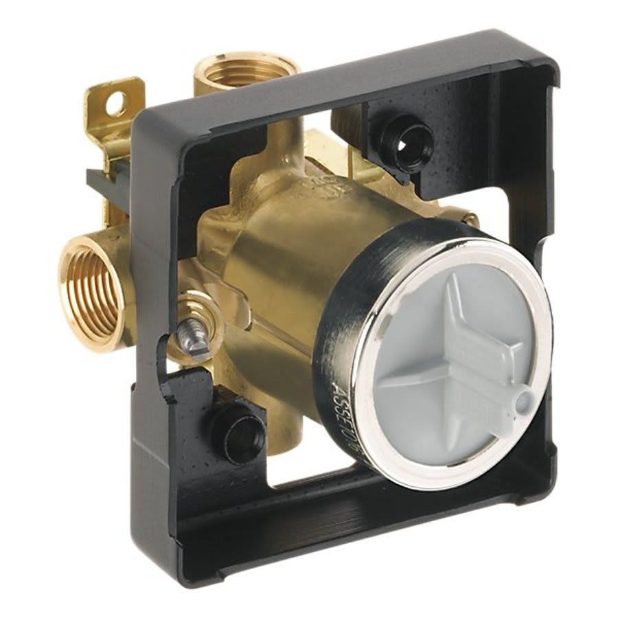 Universal Tub and Shower Rough-In Valve Body, 1/2 in, FNPT, Forged Brass Body