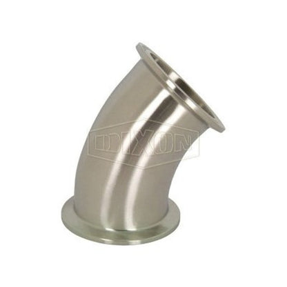 45 deg Elbow, 1-1/2 in, Clamp, 304/304L Stainless Steel