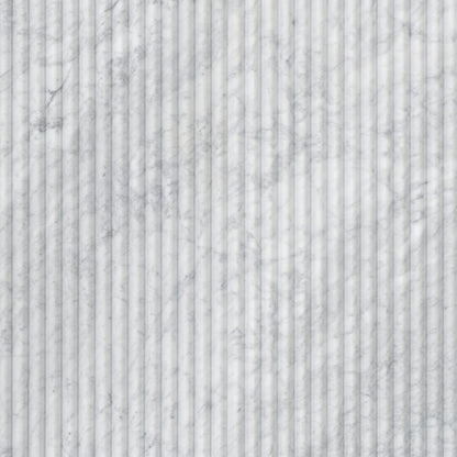 Carrara White Milano Ribbo Honed