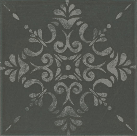 Moroccan Concrete Charcoal Square 24X24 Matte