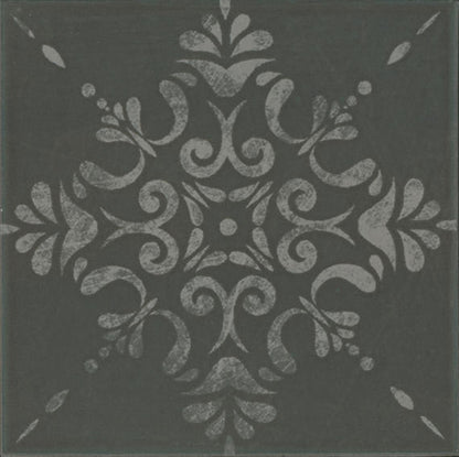 Moroccan Concrete Charcoal Square 24X24 Matte
