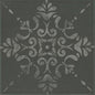 Moroccan Concrete Charcoal Square 24X24 Matte