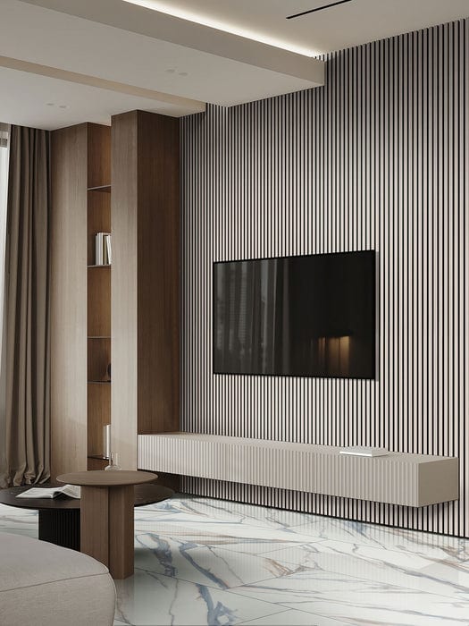 ACOUSTIC WOOD SLAT PANEL FOG 24X48