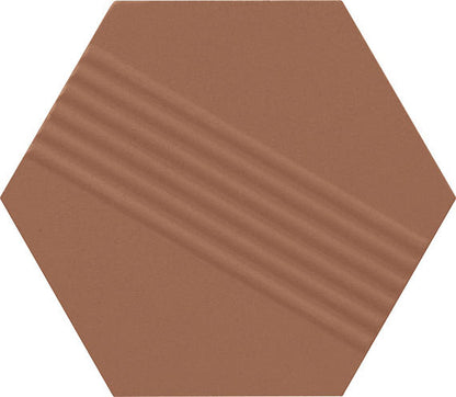 Rhyme and Reason Warm Terracotta Square, Ripple Mix 6X6 Matte