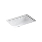 Ladena® Under Mount Lavatory Sink, ADA, 20-7/8 x 14-3/8 x 8-1/8 in, Vitreous China, White