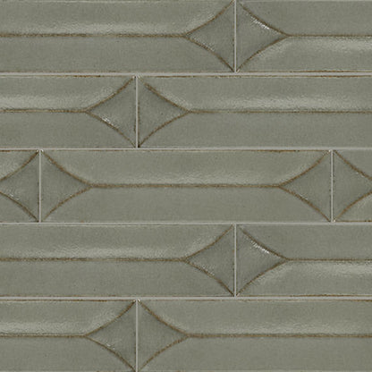 Terramater Lichen Rectangle, Wave Crest 3.5X15 Glossy
